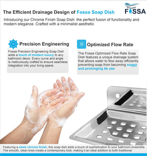 Firm and stable design securely holds standard soap bars.