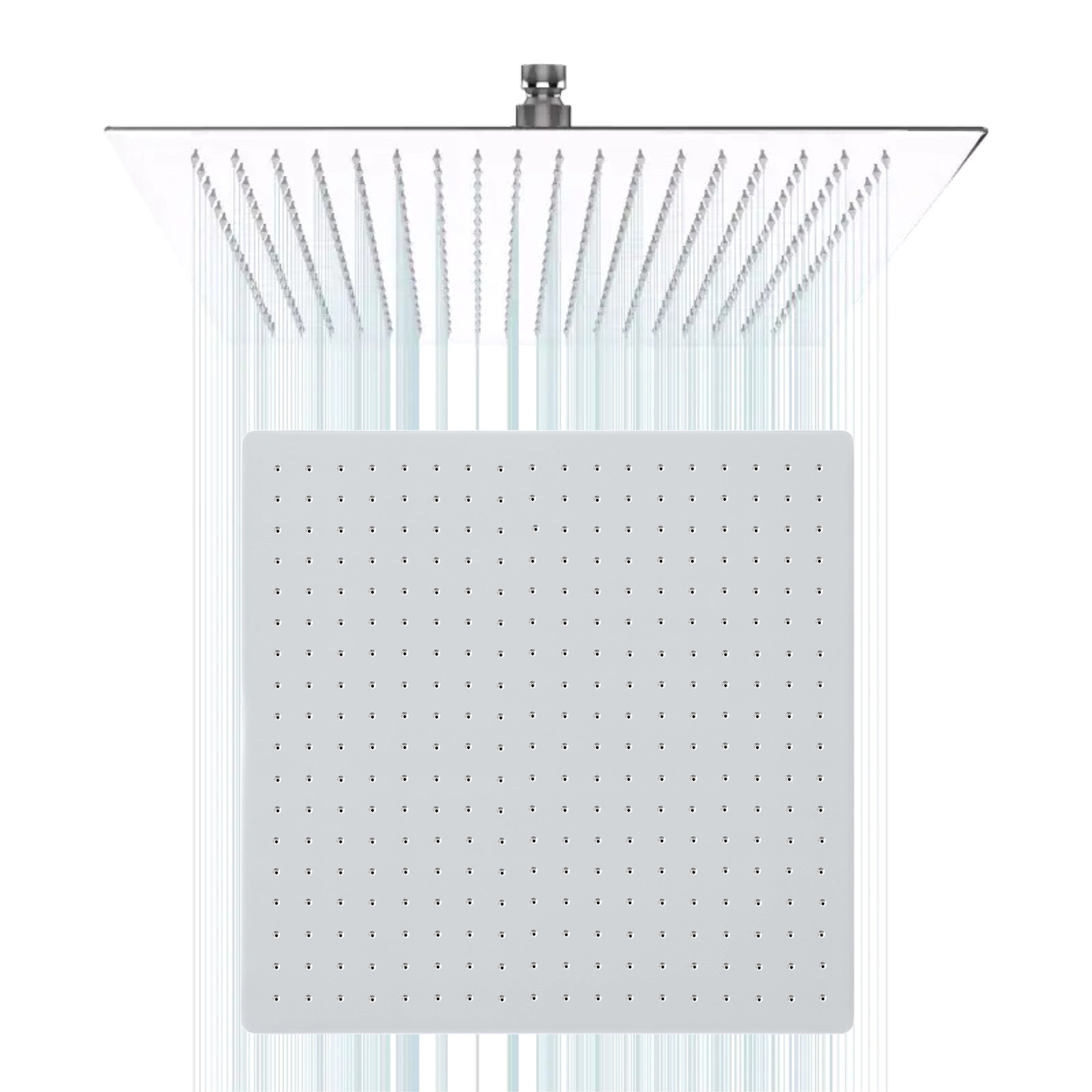 Ultra (16x16 Inches) 304- Grade Stainless Steel Chrome Finish Overhead Shower Without Arm