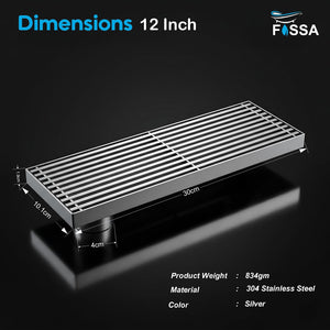 Slim Linear Profile | Smooth Water Flow | Elegant Finish | Removable Strainer
