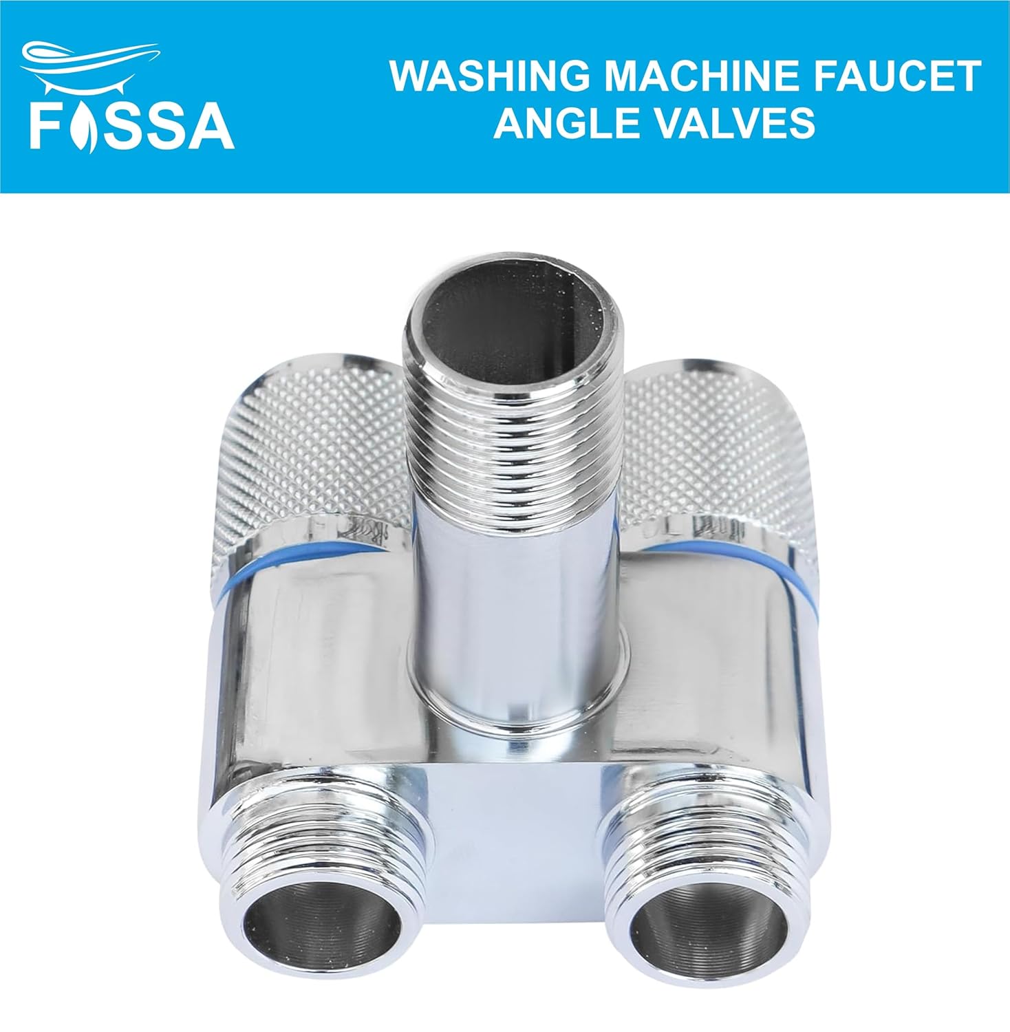 2-in-1 Angle Cock – Silver Finish, Multi Use