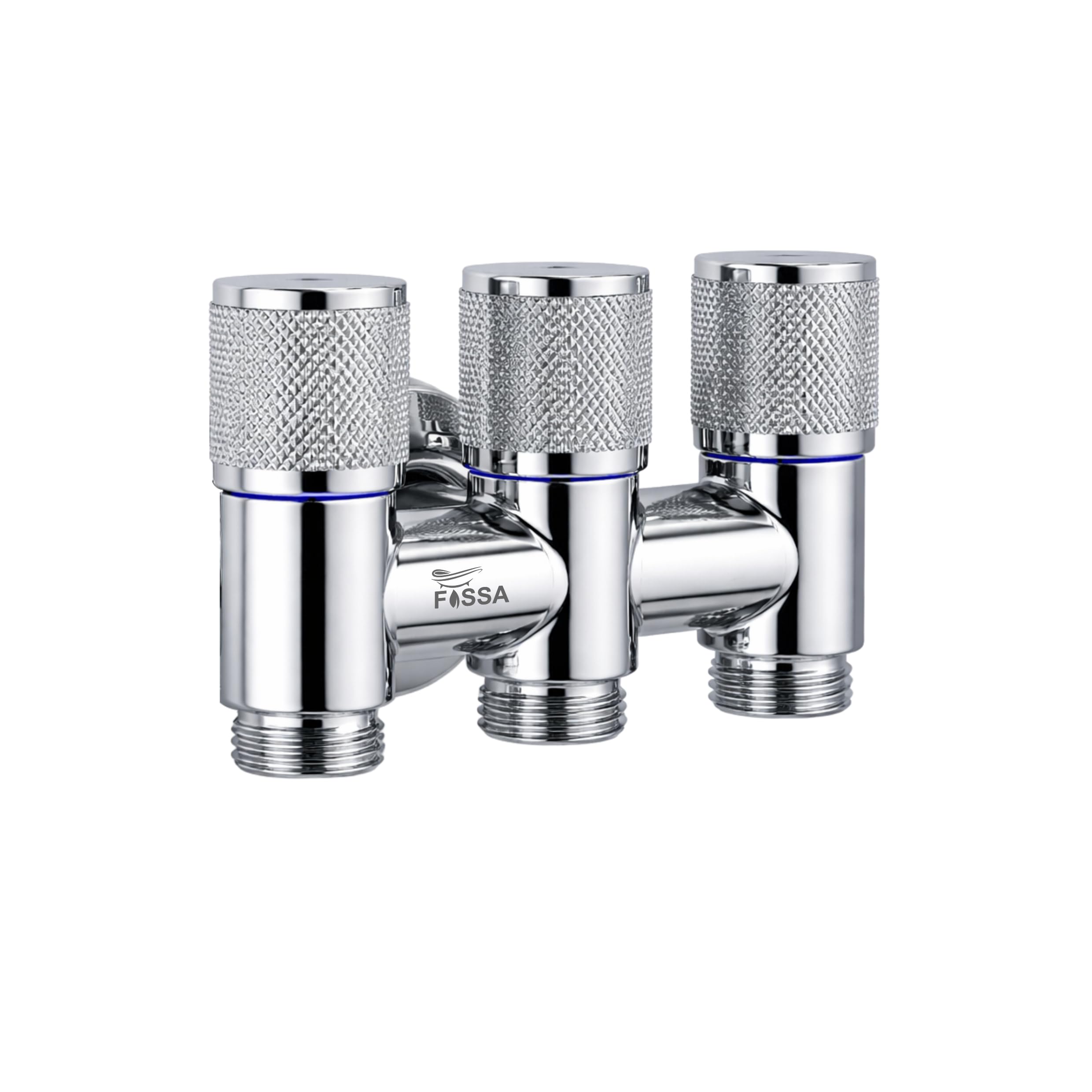 3 Way Laundry Faucet Silver Stainless Steel Angle Valve