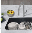 Sinks Stainless Steel Sink Strainer for Kitchen Sink - Stain Resistant Kitchen Sink Strainer with Large Collection Basket,Sink Drain Strainer for All Square Drain Sinks (Gold)