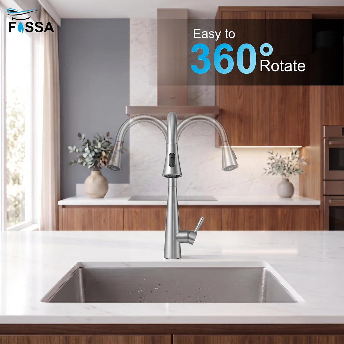 Smooth Rotation | Wide Sink Coverage | Easy Direction Control
