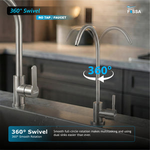 RO Tap/Faucet Premium Stainless Steel Silver - Fossa Home 