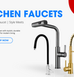 Fossa Integrated Waterfall Faucet Taps in-Built Shower Hot & Cold Water Supply and Pull-Out Faucet Taps 3 Way Multifunction Oprating Silver