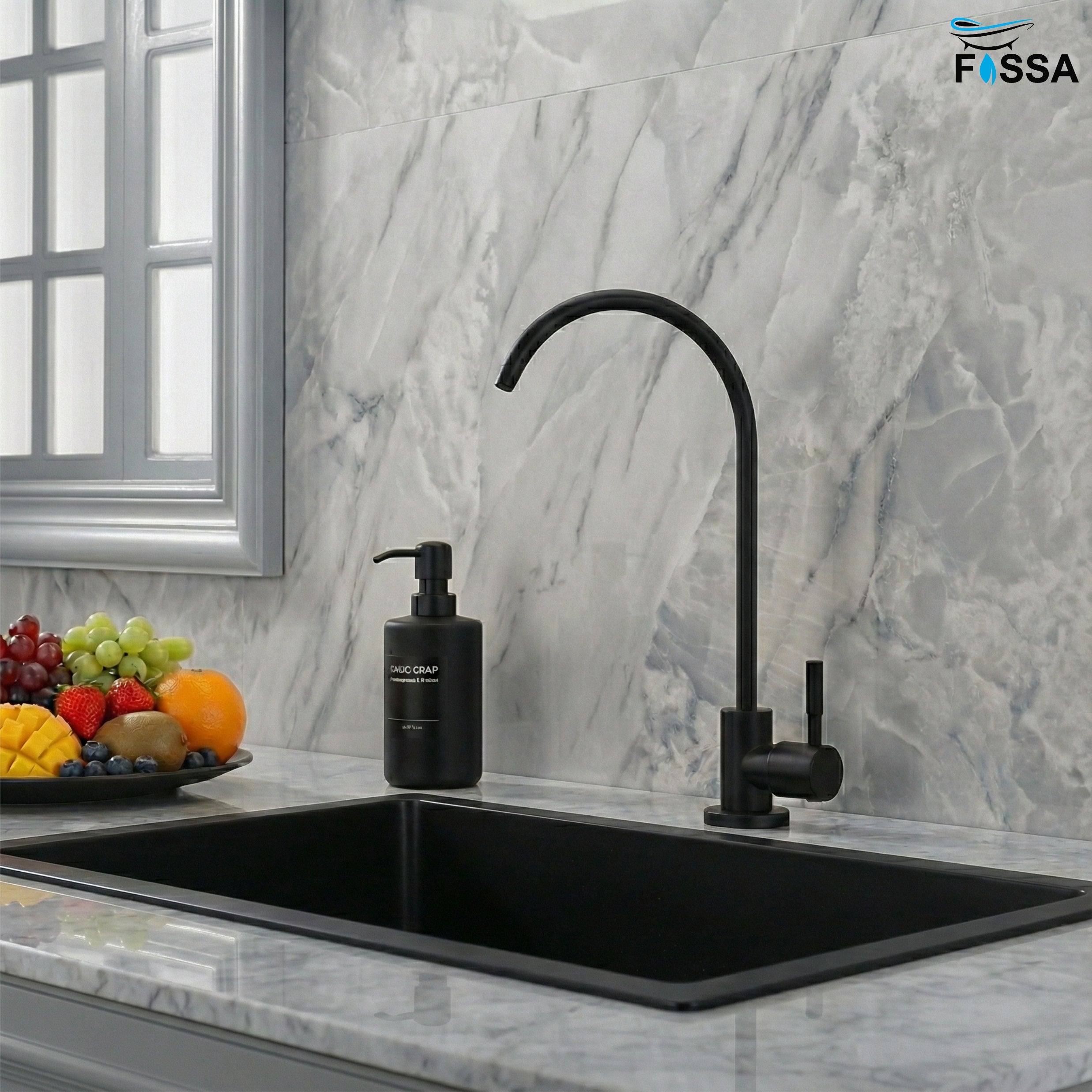 RO Tap/Faucet Premium Stainless Steel Black - Fossa Home 