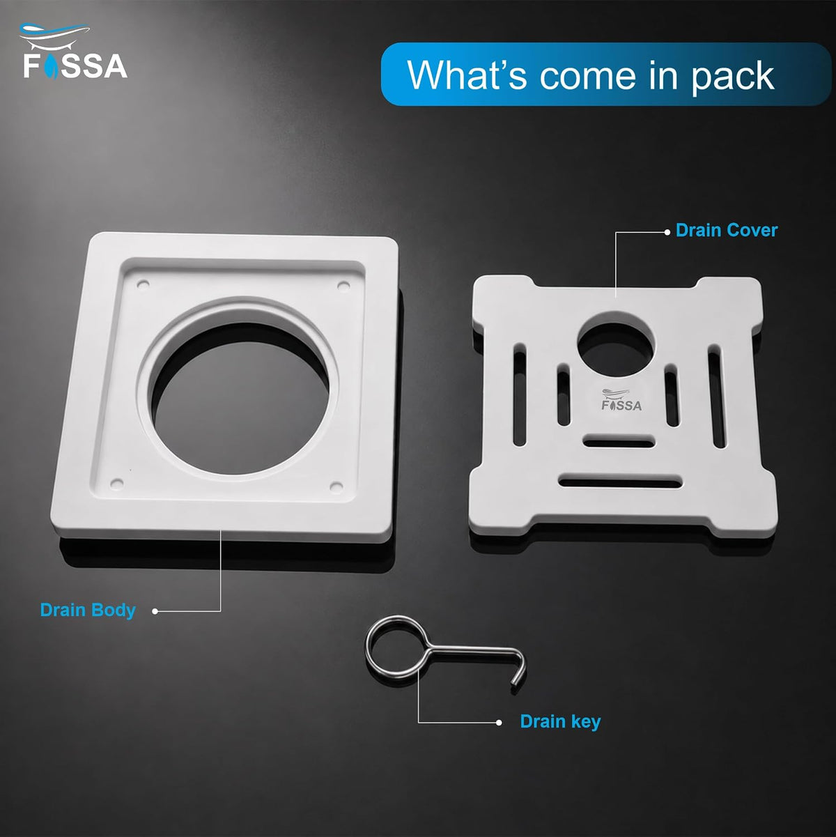 5x5 Inch Ceramic Floor Drain for Bathroom and Washroom.