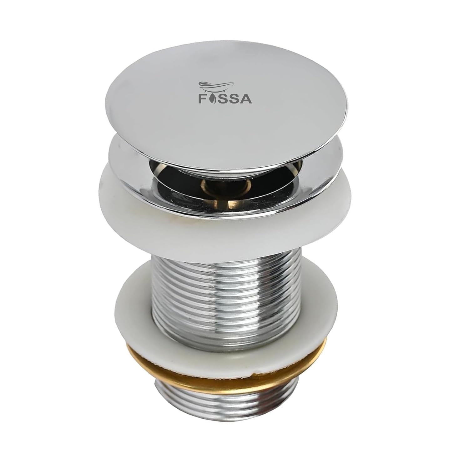 3 Inch silver finish-Brass Pop Up Waste Coupling