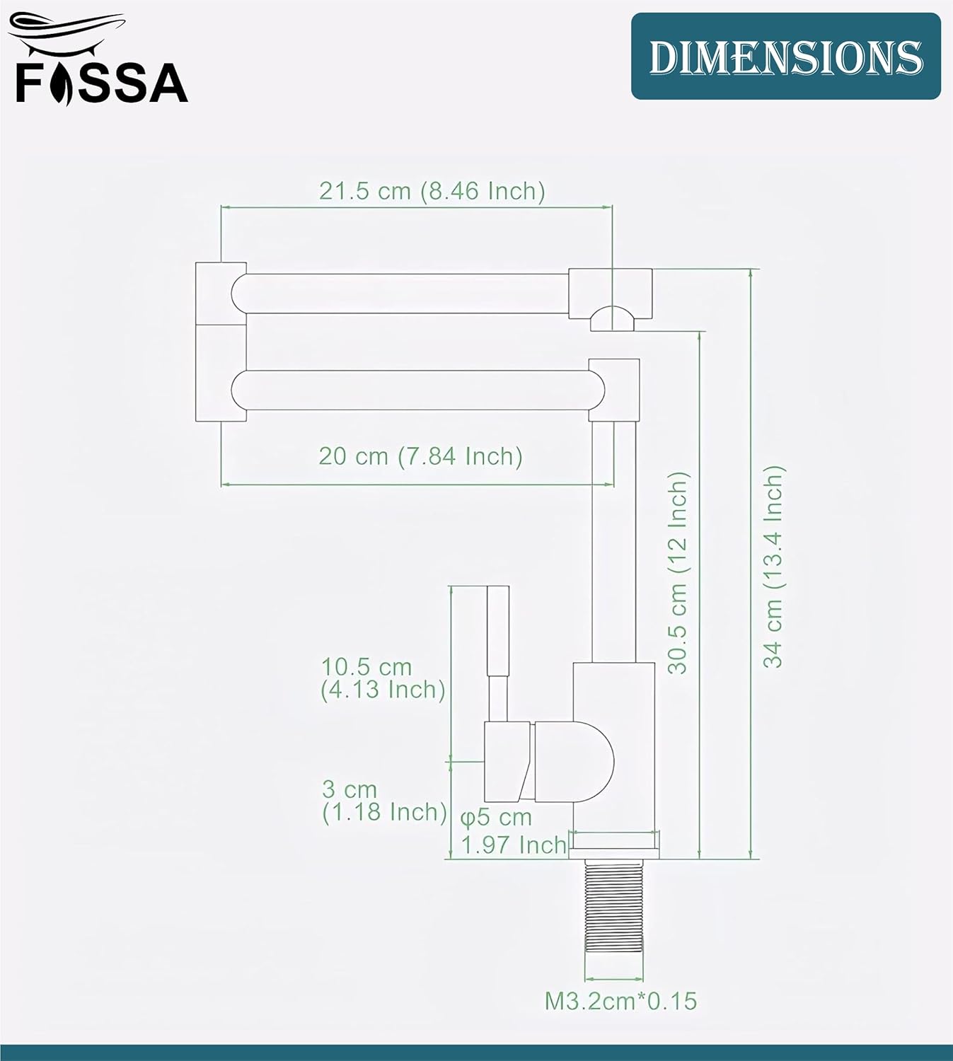 Fossa Kitchen Sink Mixer Tap, Single Handle Stainless Steel 360° Swivel Kitchen Sink Tap, Commercial Modern Brushed Nickel Kitchen Sink Faucet with Flexible Spout Zig Zag Faucet ,