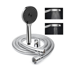 Fossa Alpha Handheld Shower with Holder and 1.5 Mtr Shower Hose Hand Held Showerhead High Pressure Water Saving Hand Shower Head ABS Rain Showerhead, 2 Water Outlet Mode