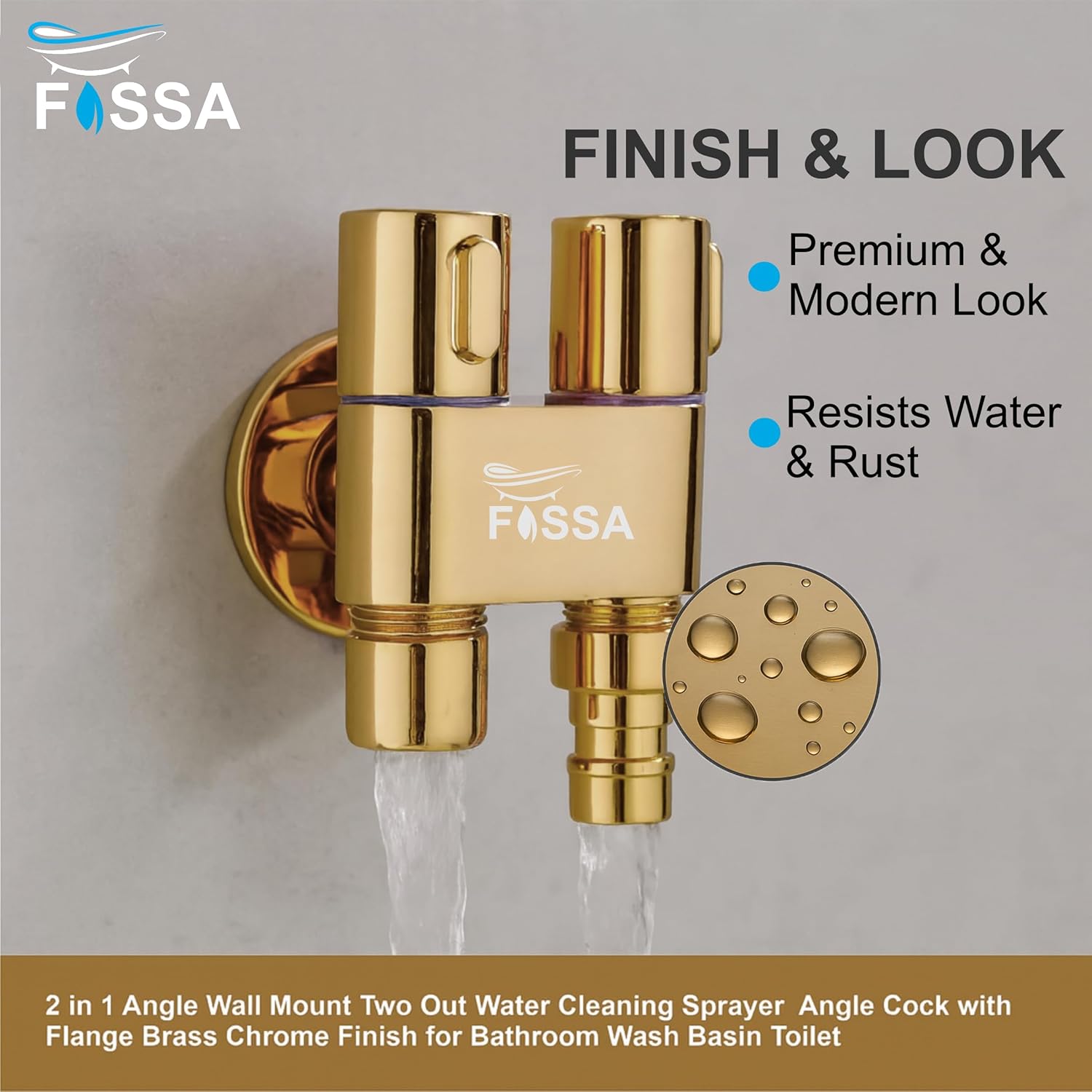 Smart 2-in-1 Gold Tap for Multi-Purpose Use