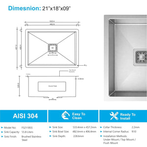 Durable Stainless Steel Construction