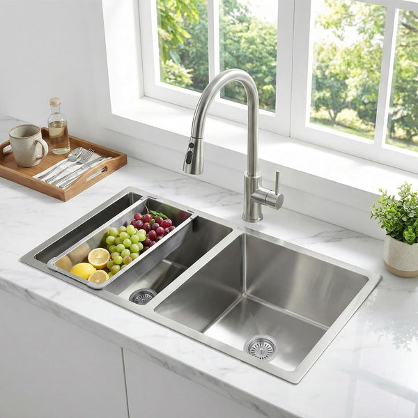 Aqua 304 Handmade Stainless Steel Kitchen Sink