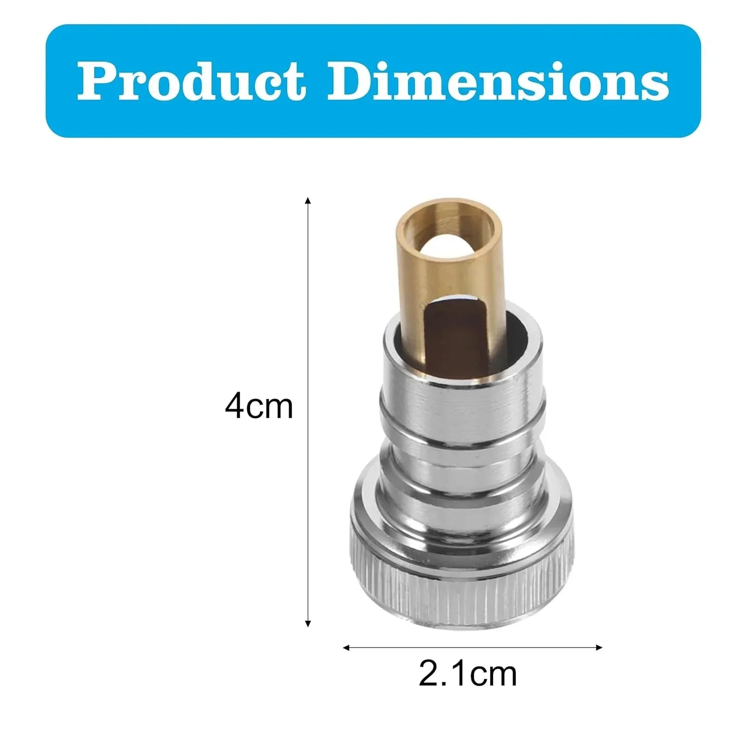 Brass Threaded Tap Adapter 1/2″ & 3/4″ Chrome Finish - Fossa Home 