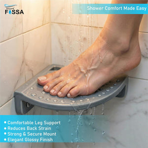 Durable Grey Foot Rest for Bathroom Use