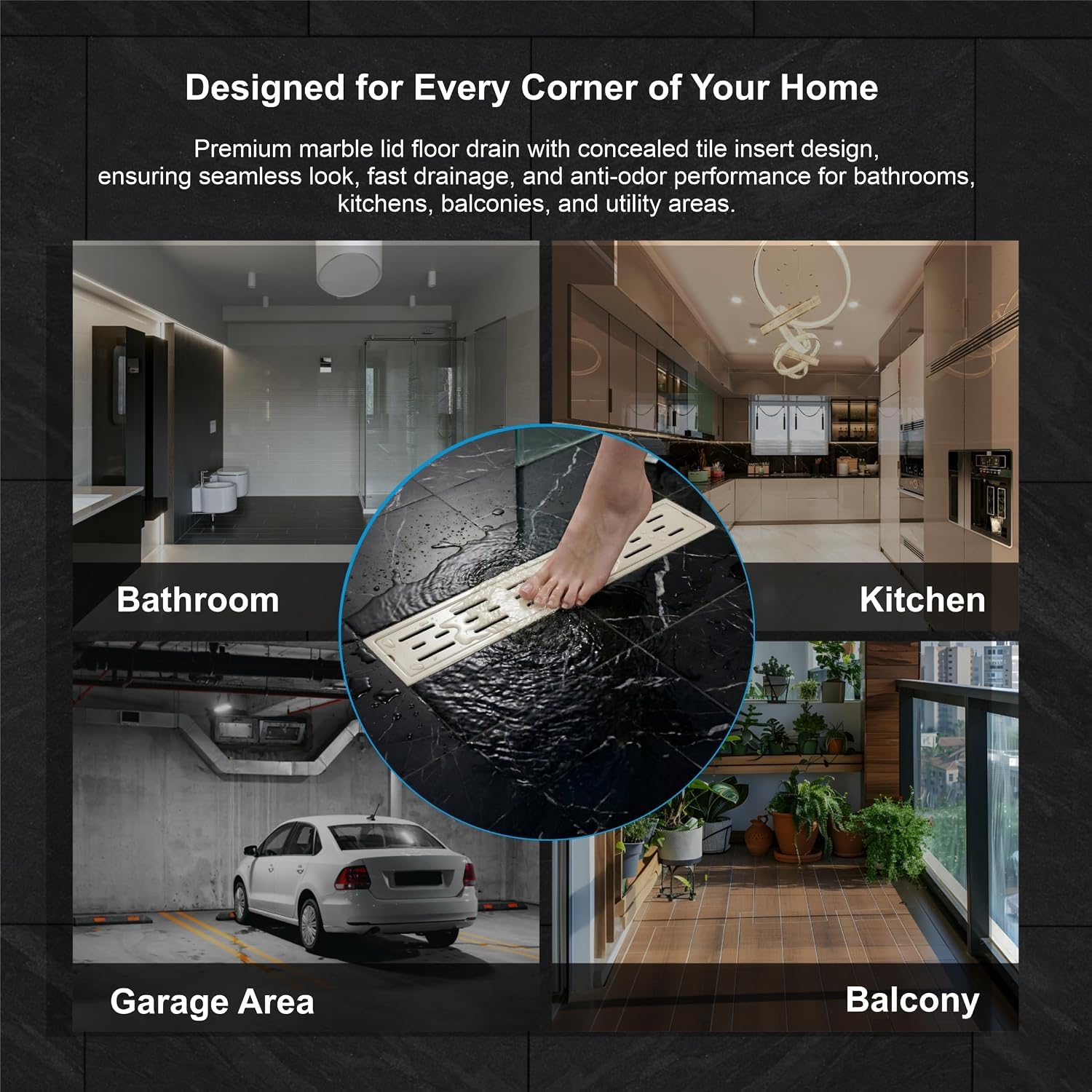 Premium Ceramic Melamine Finish
Elegant Ivory Glossy Surface