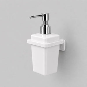 Premium Ceramic White Soap Dispenser | Unbreakable & Glossy Finish | 250 ML Capacity