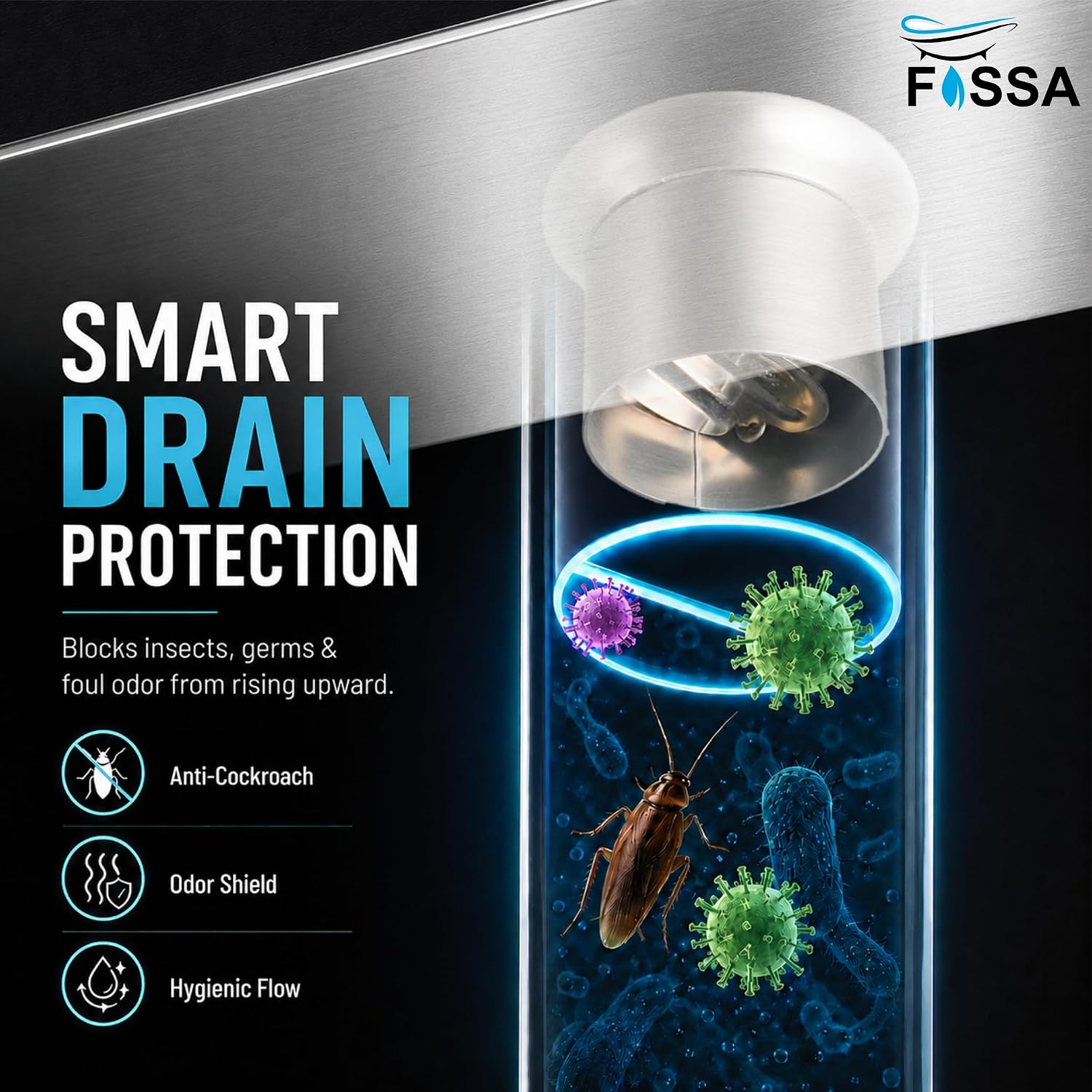 Reflective Chrome Finish | Fast Water Flow | Sleek Design | Easy Maintenance