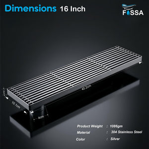 Modern drain design helps create a neat and premium shower area.