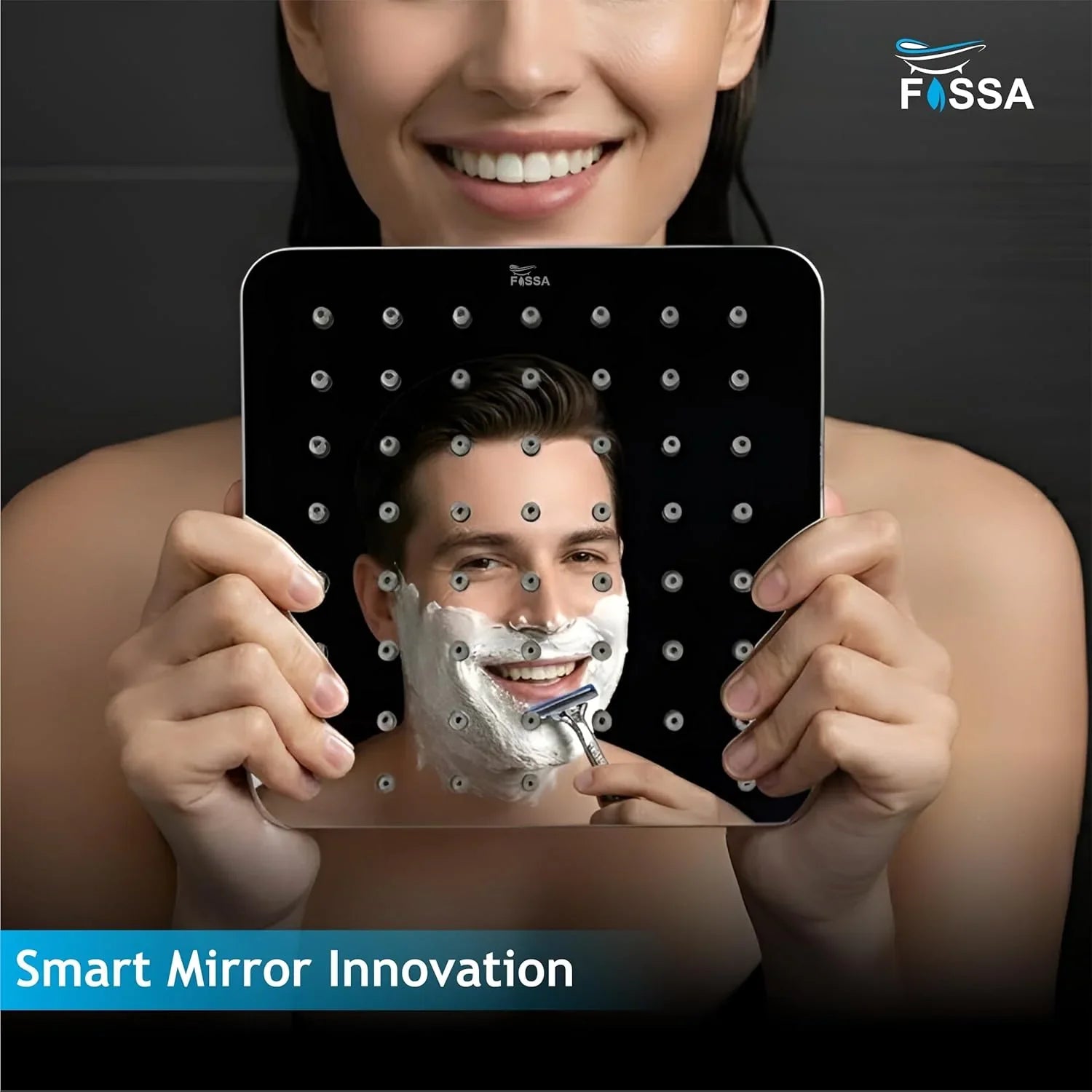 wall mounted overhead shower 6x6 inch chrome stainless steel 12 inch arm