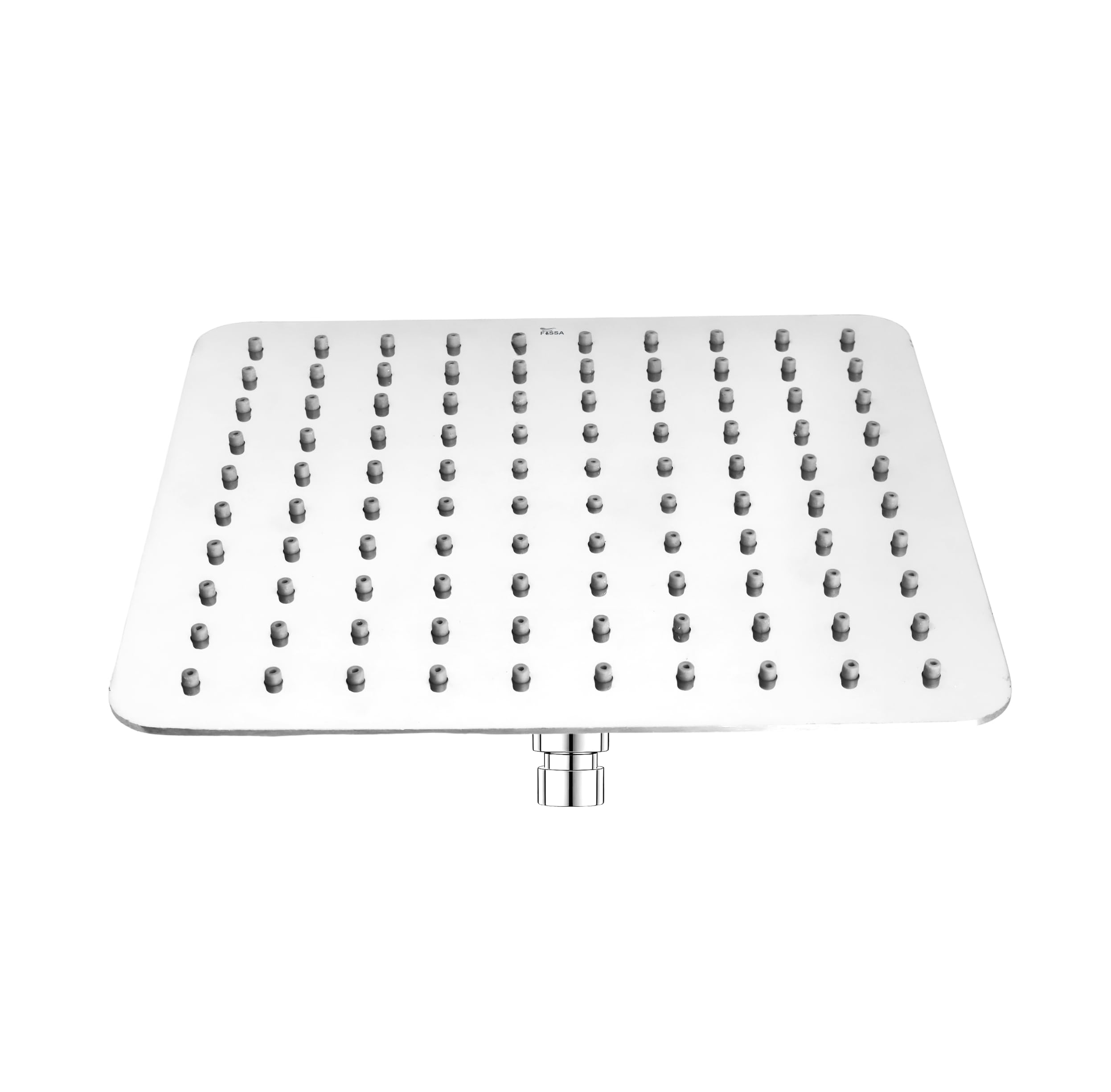 Colva (8x8 Inches) 304- Grade Stainless Steel Chrome Finish Overhead Shower