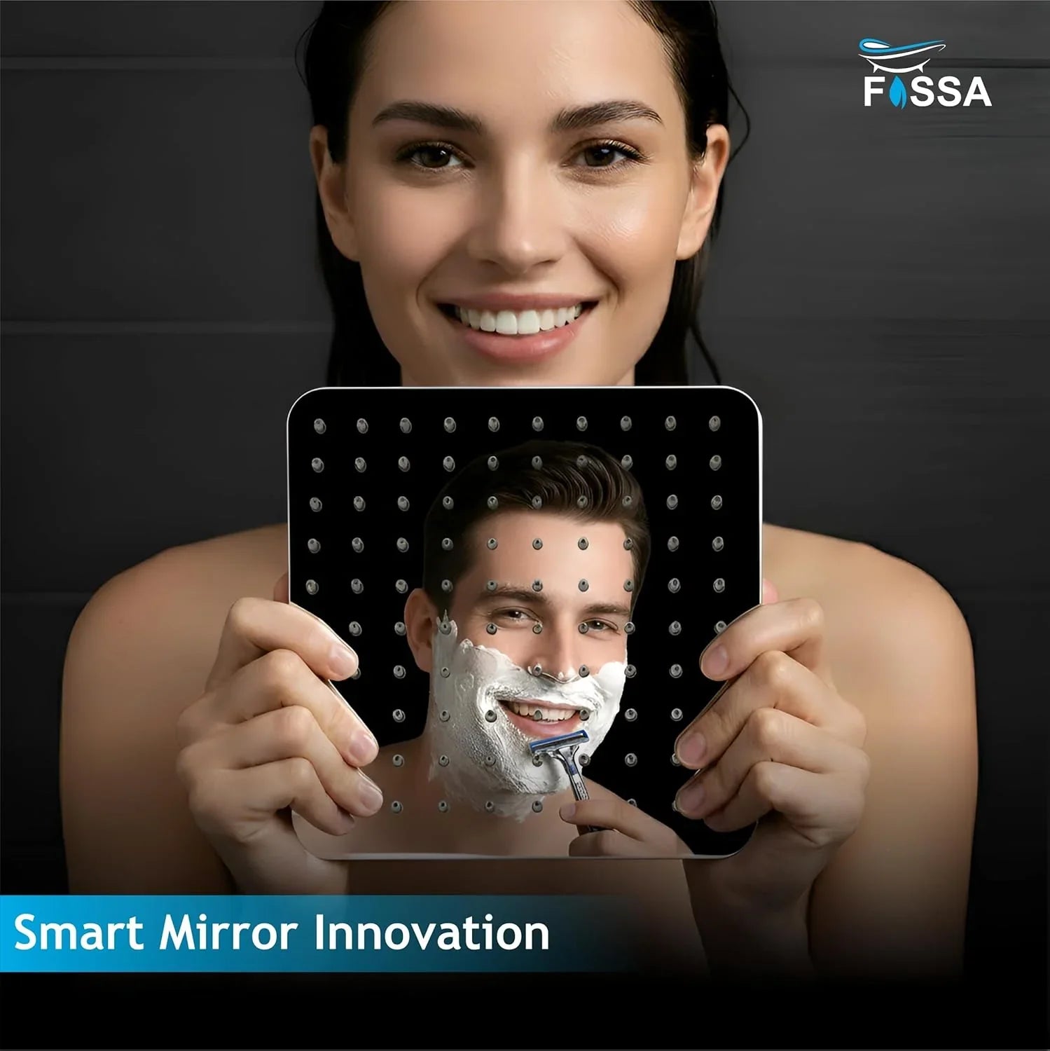 wall mounted overhead shower 8x8 inch chrome stainless steel 15 inch arm