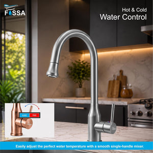 Easy-to-operate lever makes everyday water control simple and comfortable.