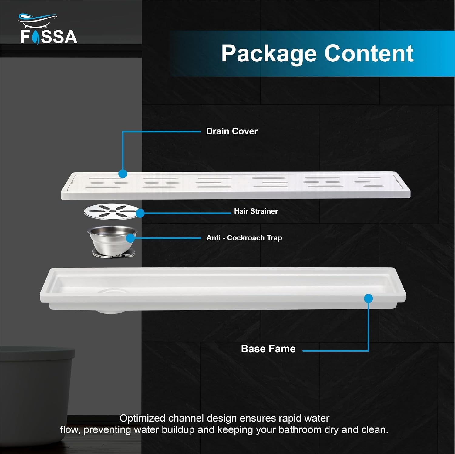 Smart Drainage Technology Fast & Smooth Water Flow
