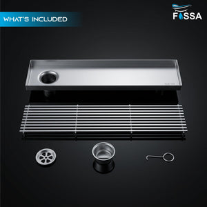 Designed to guide water smoothly toward the drain outlet.