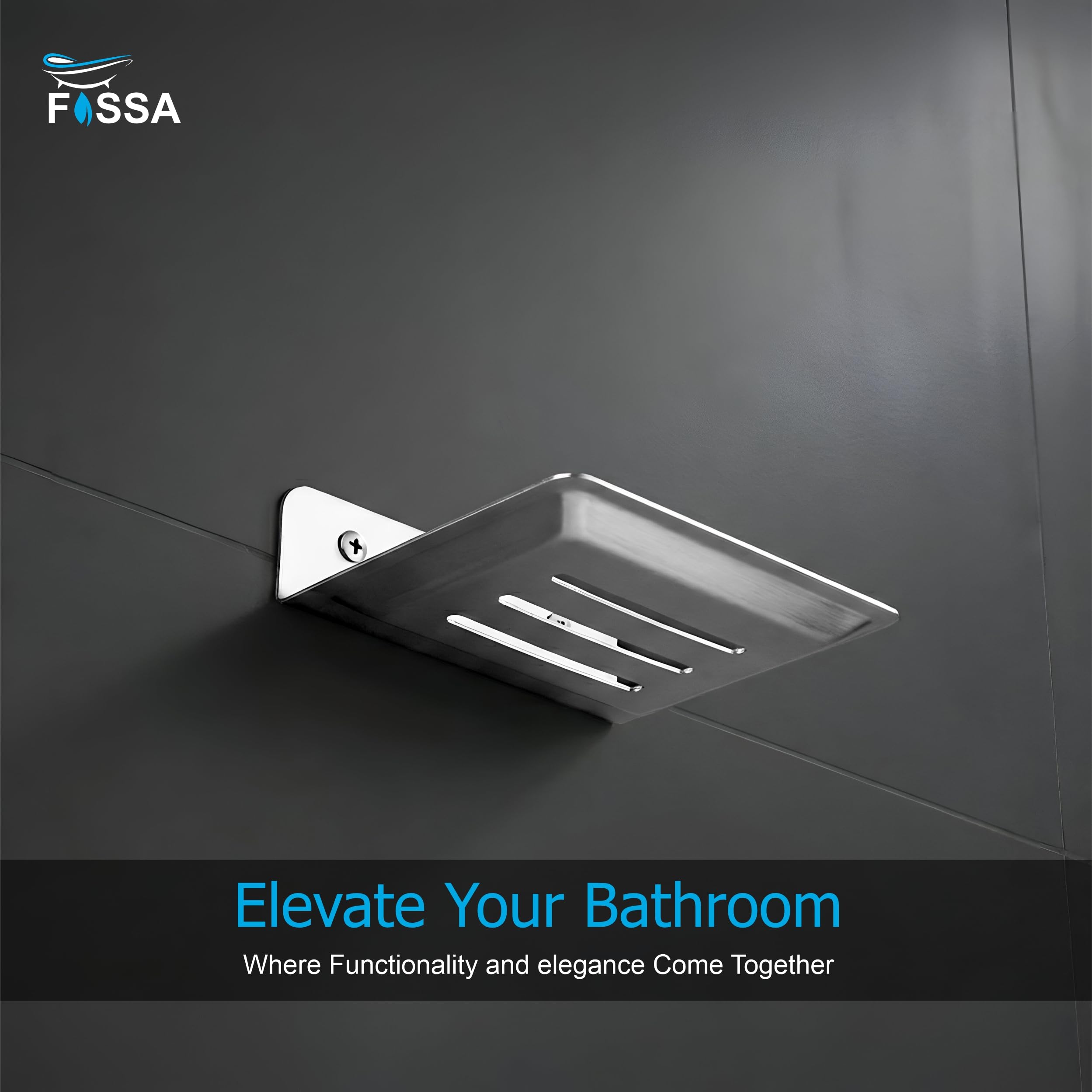 Clean silver finish adds a premium and stylish look to your bathroom.
