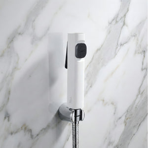 Erica White ABS Health Faucet with 1 Meter 304-Grade SS Hose Pipe & Hook - Fossa Home 