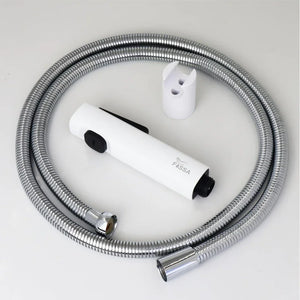 bathroom health faucet abs white finish with 1 meter ss hose pipe