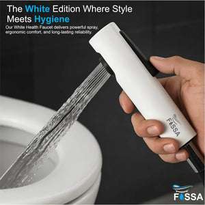 abs toilet hand spray health faucet white with 304 grade hose