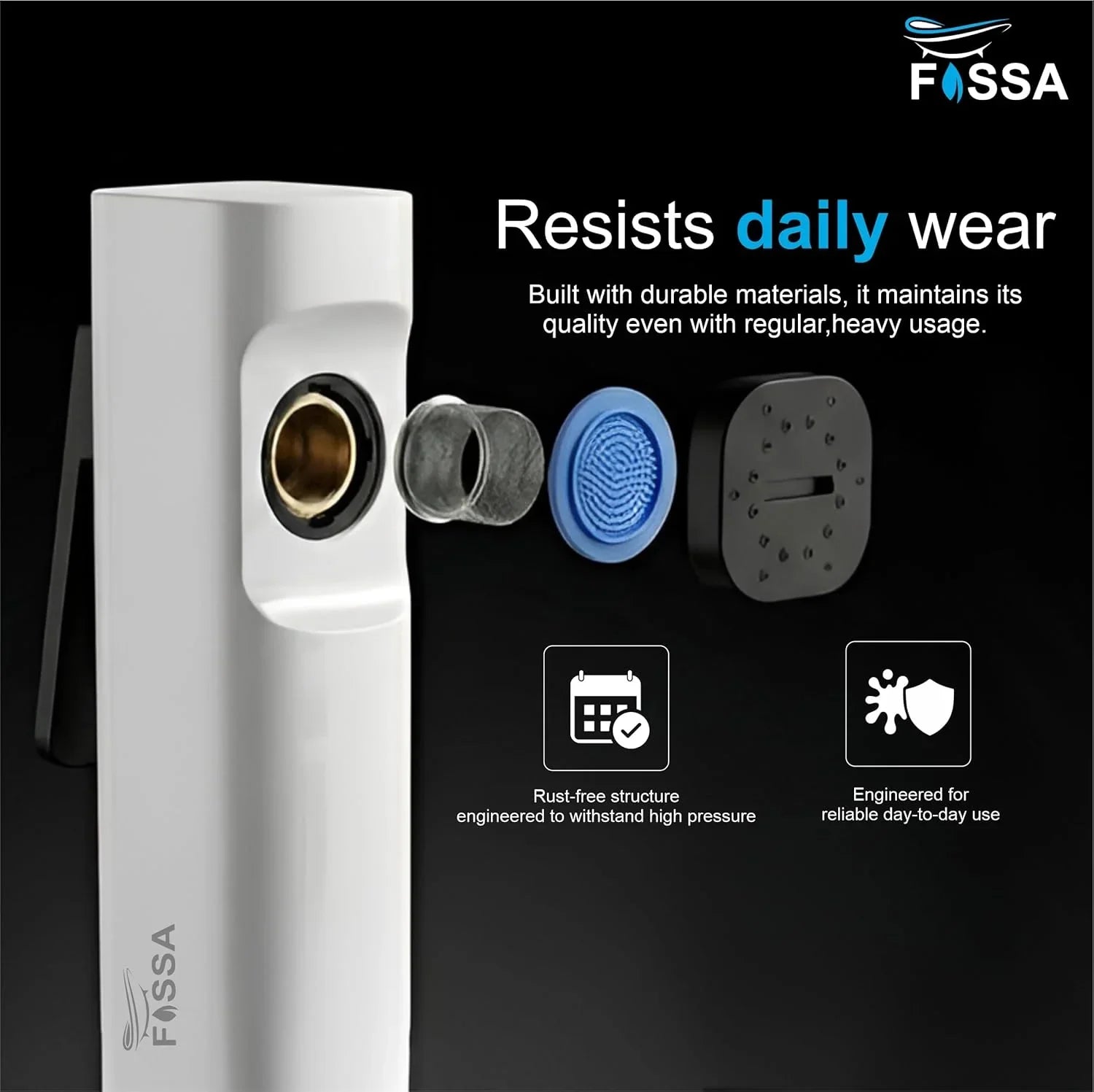 abs health faucet white with 1 meter hose pipe bathroom hand spray