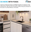 FOSSA 18"X16"X09" Single Bowl SS-304 Grade Stainless Steel Handmade Kitchen Sink Matte Finish (Round Coupling )FS-01R Black Fossa Home