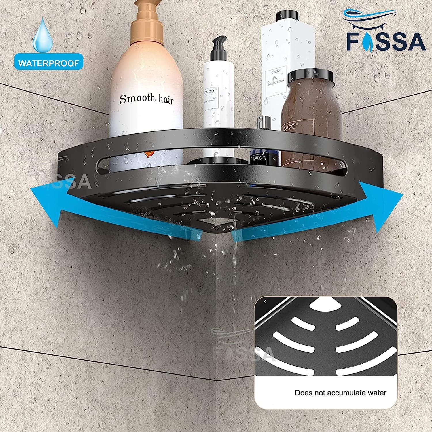 FOSSA Bathroom Shelf, Rustproof Corner Shower Caddy for Bathroom Kitchen Organizer, 304 Stainless Steel (Triangle,1 Packs) - Fossa Home 