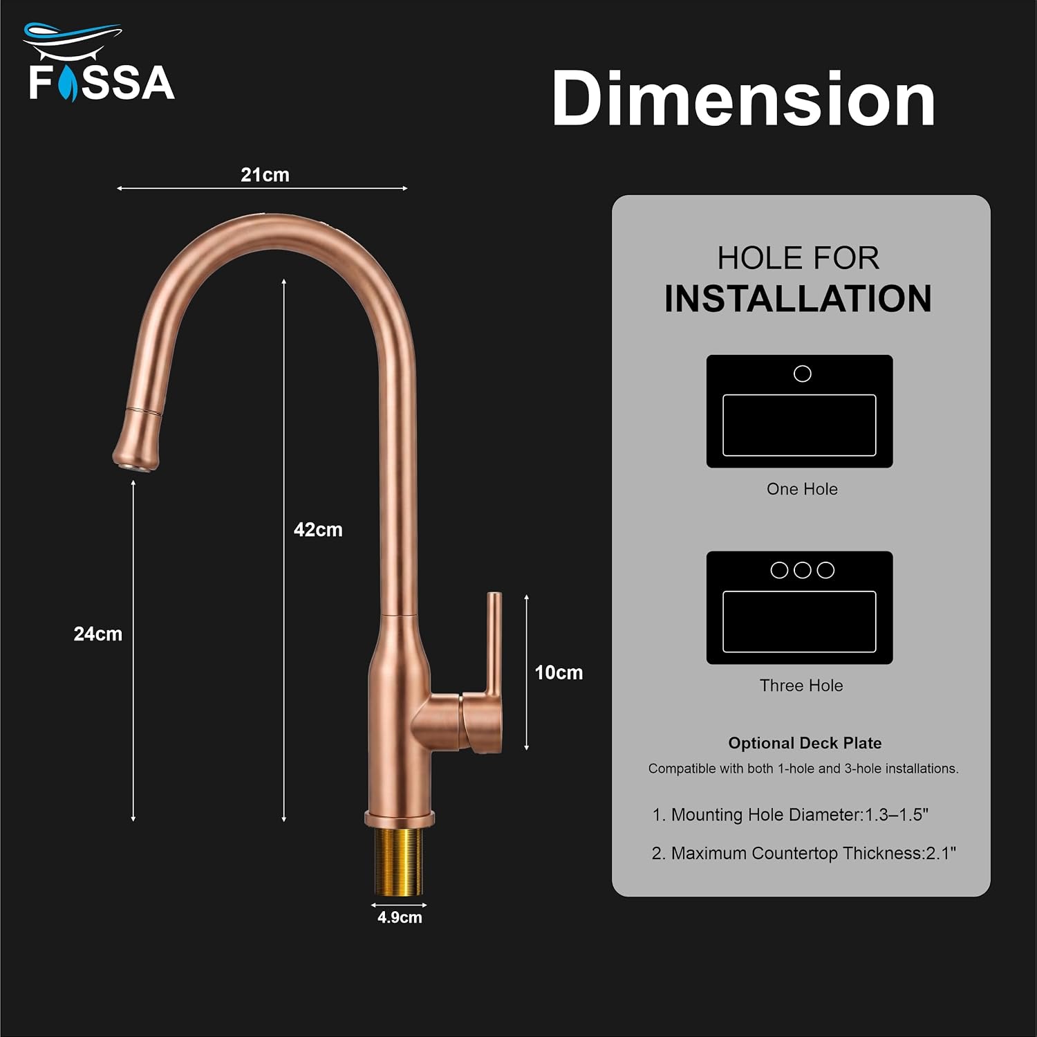 Designed for convenient washing, rinsing and everyday kitchen cleaning
