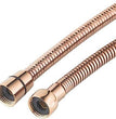 Fossa 1 Mtr Shower Hose pipe Made of Stainless Steel, Anti-Kink & Anti-Explosion and Leak Proof Hose Pipe, Rose Gold - Fossa Home 