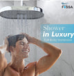 Fossa 14 inch Rain Shower Head Rectangle- Wide Coverage Rainfall Style Water Spray - Adjustable Showerhead - Fossa Home 