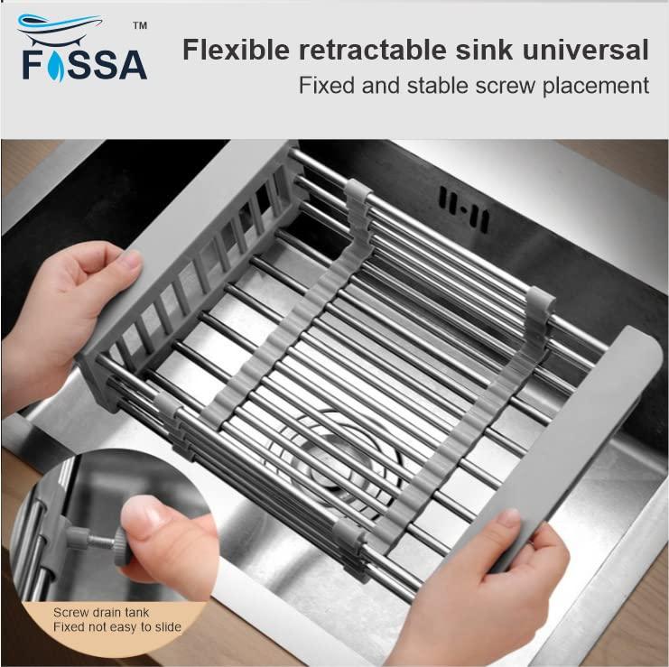Fossa Sink Strainer Drain Telescopic Drain Basket with Adjustable Kitchen Drain Basket (18Inch) - Fossa Home 