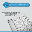 Fossa 18"x4" Shower Liner Brushed Drain Side Hole Rectangular Floor Drain Fossa Home