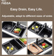 Fossa Sink Strainer Drain Telescopic Drain Basket with Adjustable Kitchen Drain Basket 20 inch - Fossa Home 