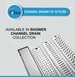 Fossa 24"x4" Shower Liner Brushed Drain Side Hole Rectangular Floor Drain Fossa Home