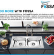 Fossa 37"x18"x10" Double Bowl Stainless Steel Kitchen Sink With SS Coupling Glossy Finish - Fossa Home 