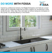 Fossa 37"x18"x10" Single Bowl With Drain Board SS-304 Grade Handmade Kitchen Sink Black Fossa Home