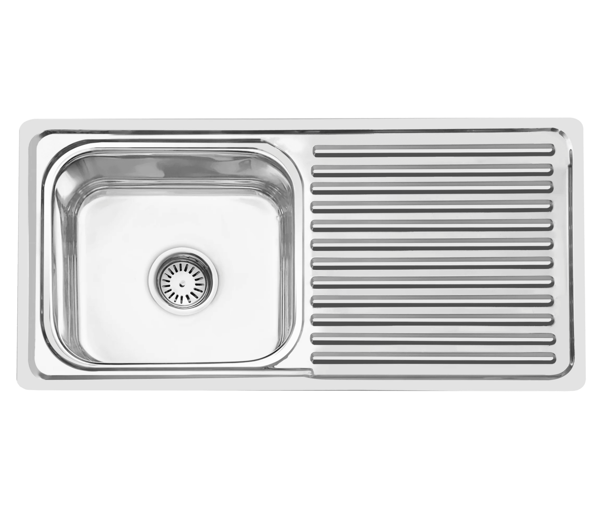 Machine Made Drain Board Stainless Steel Kitchen Sink Fossa Home