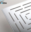 Fossa 4"x4"" Inch Square Fixed Stainless Steel Shower Head for Bathroom Luxury Hotel Luxury Bathroom Shower Head Unique Design Fossa Home