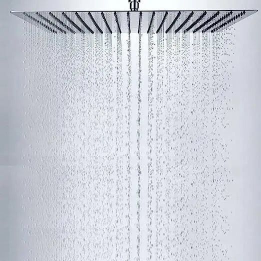 Fossa 4x4 Rain Overhead Shower Square 304 Stainless Steel Rain Showers Overhead Wall Mounted, Without Arm UOHS-001 Fossa Home