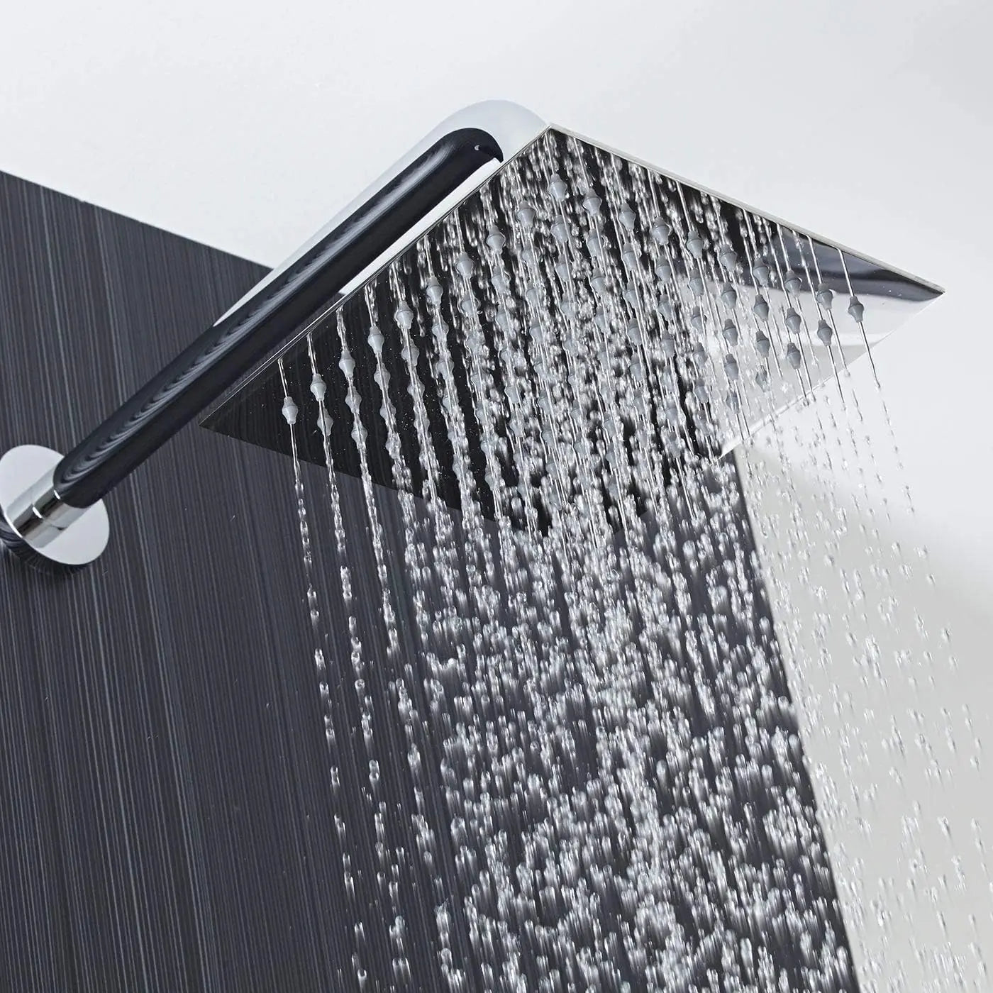 Fossa 6X6 Inch Rain Shower - Fossa Square High Pressure Shower Head Made of 304 Stainless Steel (Without ARM Finish) Fossa Home