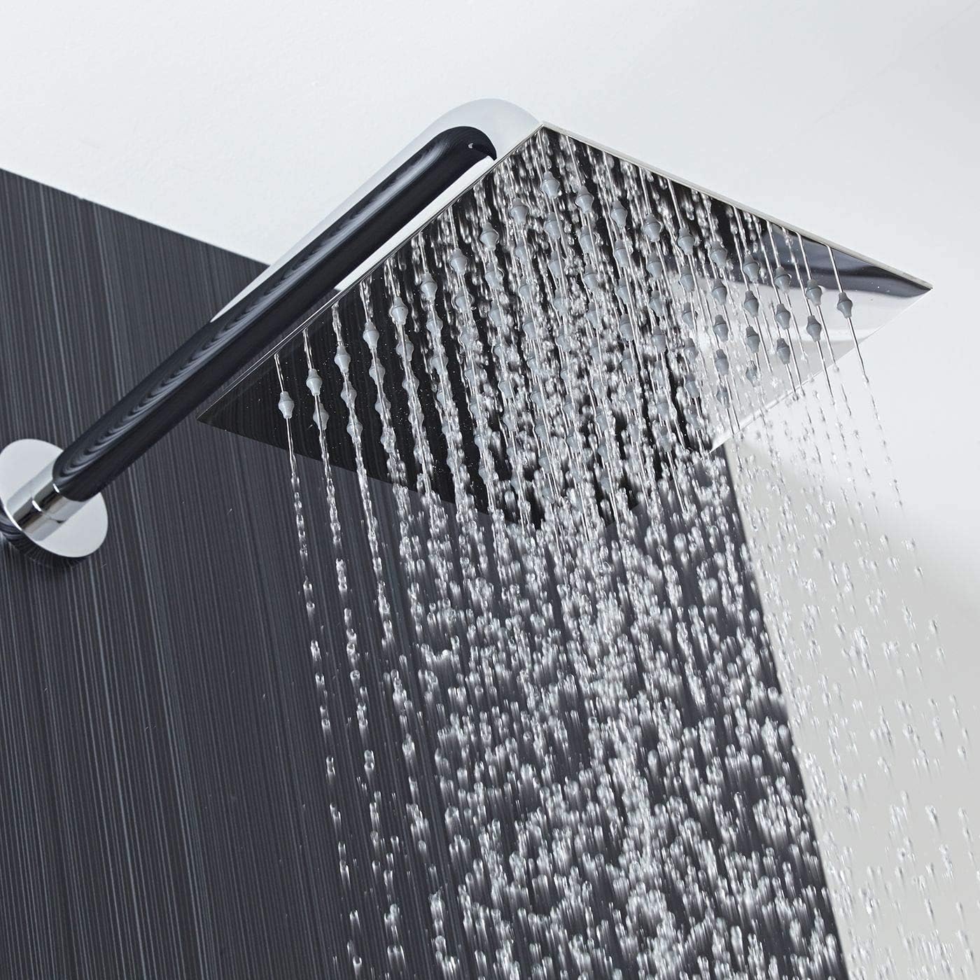 Fossa 8X8 Inch Rain Shower - Fossa Square High Pressure Shower Head Made of 304 Stainless Steel (Chrome Finish) Fossa Home
